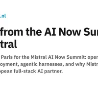 Notes from the Mistral AI Now Summit