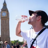 UK records hottest ever May day as temperature climbs to 34.8C in west London