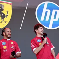 Charles Leclerc's hilarious reaction to Lewis Hamilton driving Ferrari's new EV goes viral